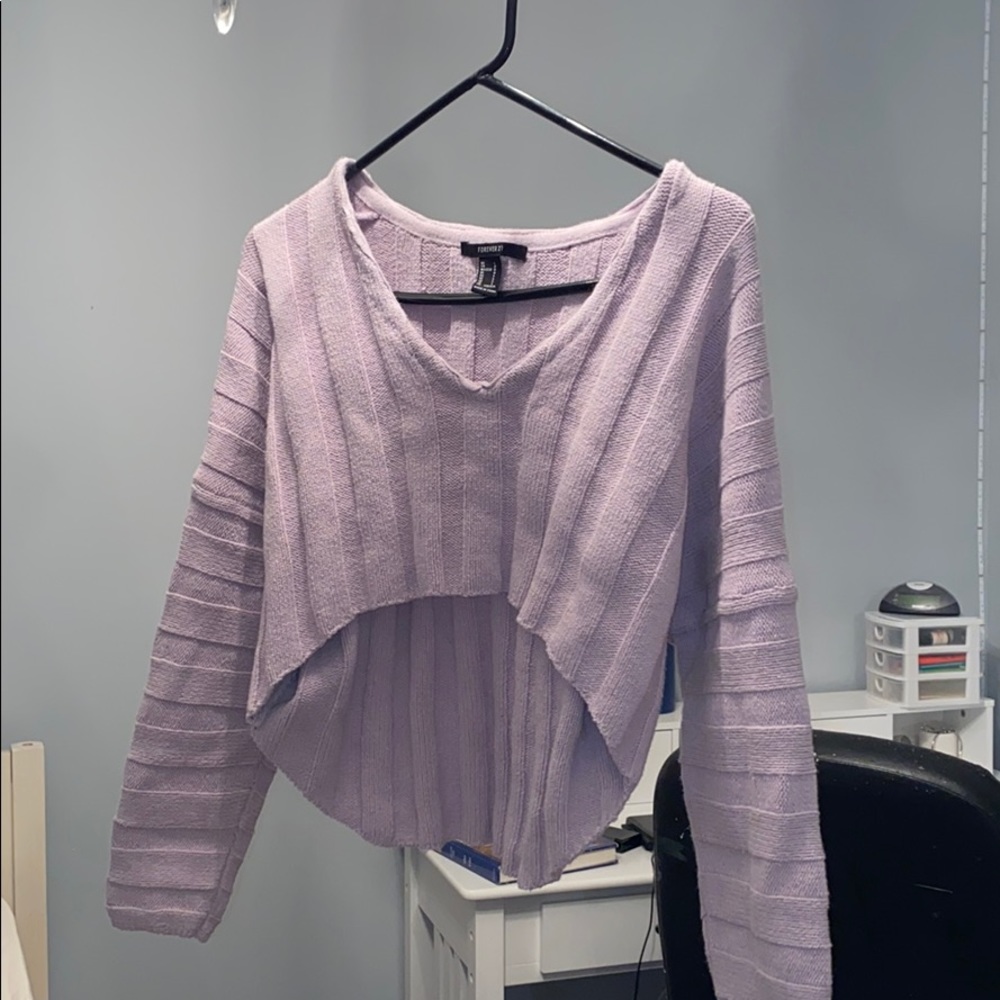 Purple crop top